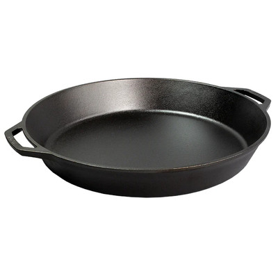 Lodge L17SK3 17" Round Cast Iron With Dual Handle Skillet