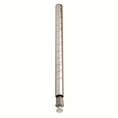 Quantum P74C 74" H Chrome Plated Finish Post with Leveling Legs