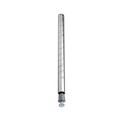Quantum P74C 74" H Chrome Plated Finish Post with Leveling Legs