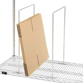 Quantum WCSD-1820 18" W x 20.5" H Chrome Plated Wire Carton Divider