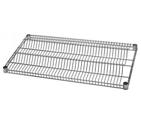 Quantum 1836R40C 18" W x 36" L Chrome Plated Wire Reel Shelf