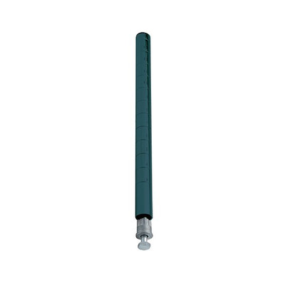 Quantum P74PX 74" H Green Epoxy Antimicrobial Finish Post with Leveling Legs