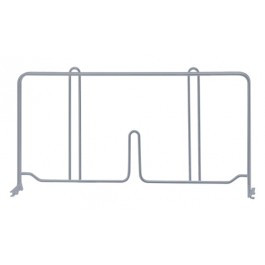 Quantum DIV14GY 14" D x 8" H Gray Epoxy Wire Shelf Divider