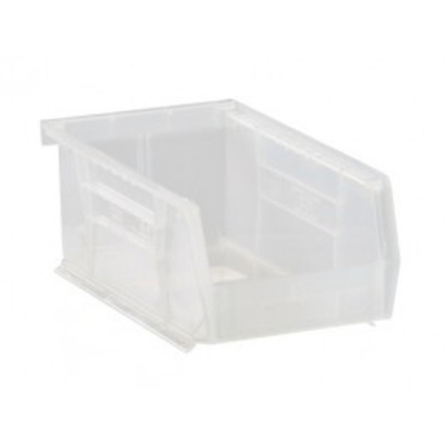 Quantum QUS255CL 11" W x 16" D x 8" H Clear Polypropylene Hanging Bin
