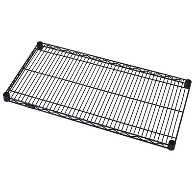 Quantum 2424BK 24" W x 24" D Black Epoxy Antimicrobial Wire Shelf