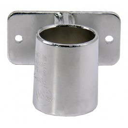 Quantum WR-WMB Chrome Plated Post Wall Mount Bracket for 1 Post