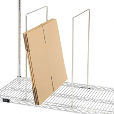 Quantum WCSD-1814 18" W x 14" H Chrome Plated Wire Carton Divider