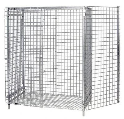 Quantum 1836-63SEC 36" W x 18"D x 63" H Chrome Plated Finish Stationary Security Unit