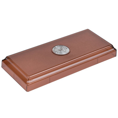 Vollrath 3825L-01 Transparent Brown Replacement Cover For Straw Boss Dispenser