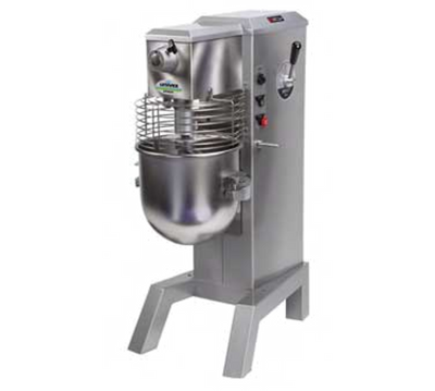Univex SRM30+ 22.25" W x 49.38" H x 33" D 30 Qt. Stainless Steel Variable Speed Mixer
