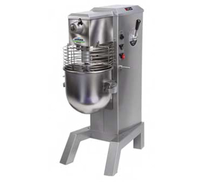 Univex SRM30+ 22.25" W x 49.38" H x 33" D 30 Qt. Stainless Steel Variable Speed Mixer