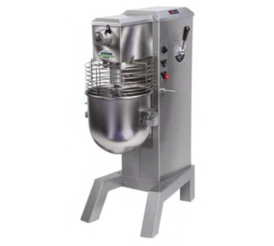 Univex SRM30+ 22.25" W x 49.38" H x 33" D 30 Qt. Stainless Steel Variable Speed Mixer