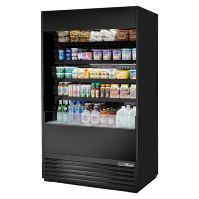 True TOAM-48-HC~NSL01 36"W Self-Contained Refrigeration Vertical Air Curtain Merchandiser - 230 Volts