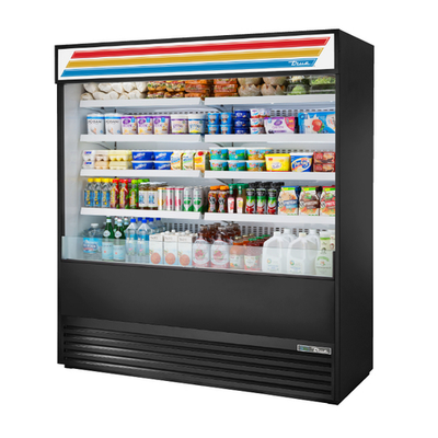 True TOAM-72-HC~TSL01 72"W Self-Contained Refrigeration Vertical Air Curtain Merchandiser - 230 Volts
