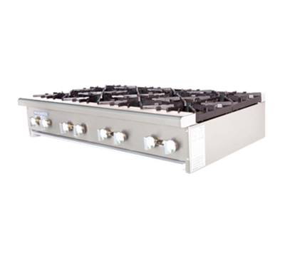 Turbo Air TAHP-48-8 Countertop Natural Gas Countertop Radiance Hotplate - 256,000 BTU