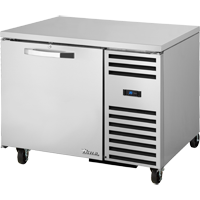 True TUC-44-HC~SPEC3 29.75" H x 44.5" W x 32.25" D 1 Heavy-Duty Stainless Steel Door Stainless Steel Interior SPEC SERIES Deep Undercounter Refrigerator - 115 Volts 1-Ph