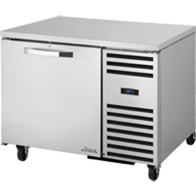 True TUC-44-HC~SPEC3 29.75&quot; H x 44.5&quot; W x 32.25&quot; D 1 Heavy-Duty Stainless Steel Door Stainless Steel Interior SPEC SERIES Deep Undercounter Refrigerator - 115 Volts 1-Ph