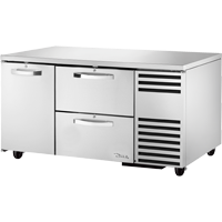 True TUC-60-32D-2-HC~SPEC3 29.75" H x 60.25" W x 32.25" D 1 Heavy-Duty Stainless Steel Door Stainless Steel Interior SPEC SERIES Deep Undercounter Refrigerator - 115 Volts 1-Ph