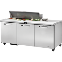 True TSSU-72-12-HC~SPEC3 72.38" W Three Section SPEC SERIES® Sandwich/Salad Unit - 115 Volts