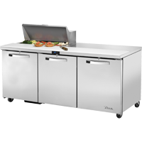 True TSSU-72-08-HC~SPEC3 72.38" W Three Section SPEC SERIES® Sandwich/Salad Unit - 115 Volts