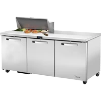 True TSSU-72-08-HC~SPEC3 72.38" W Three Section SPEC SERIES® Sandwich/Salad Unit - 115 Volts
