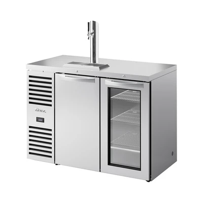 True TDR48-RISZ1-L-S-SG-1 Stainless Steel Single Faucet Refrigerated Draft Bar Cooler - 115 Volts