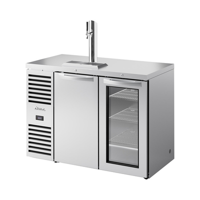 True TDR48-RISZ1-L-S-SG-1 Stainless Steel Single Faucet Refrigerated Draft Bar Cooler - 115 Volts
