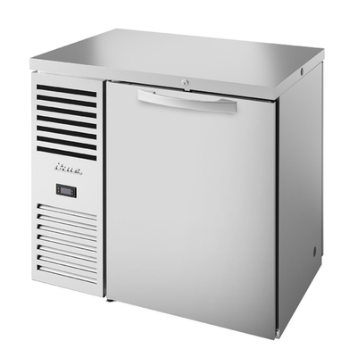 True TBR36-PTSZ1-L-S-S-S-1 36" W Stainless Steel Solid Refrigerated Back Bar Cooler