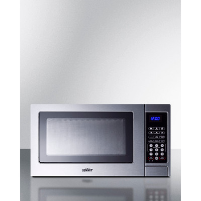 Summit SCM853 0.9 Cu. Ft. Stainless Steel Light Duty Microwave Oven - 115 Volts
