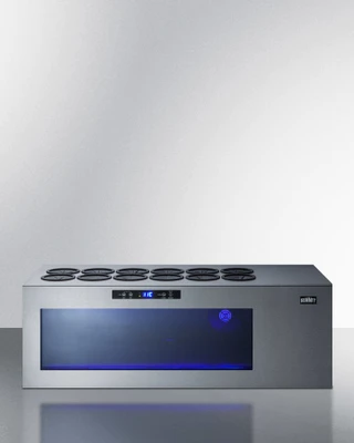 Summit STC12 36" W Countertop Open Bottle Wine Cooler with 12 Slim Bordeaux Wine Bottle Slots - 115V, 1-Ph