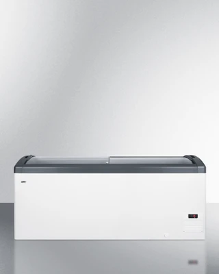 Summit FOCUS171 17.1 Cu. Ft. Angled Top White Chest Style Ice Cream Freezer - 115 Volts