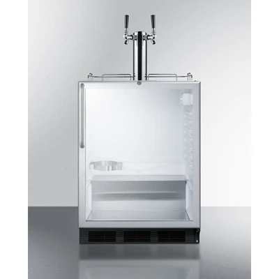 Summit SBC56GBICSSADA 5.5 Cu. Ft. Stainless Steel Draft Beer Cooler Dispenser