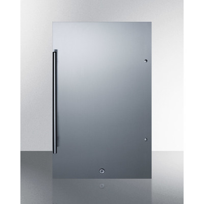 Summit SPR196OS 19" W Black Stainless Steel Outdoor All-Refrigerator - 115 Volts