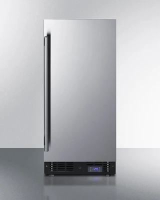 Summit SCFF1533BSS 14.75" W Stainless Steel Undercounter All-Freezer