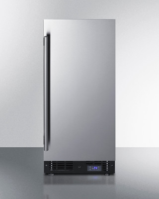 Summit SCFF1533BSS 14.75" W Stainless Steel Undercounter All-Freezer