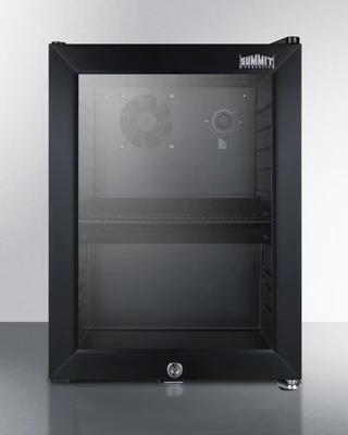 Summit SCR114L 14"W Black Compact Beverage Refrigerator - 115 Volts, 1-Ph