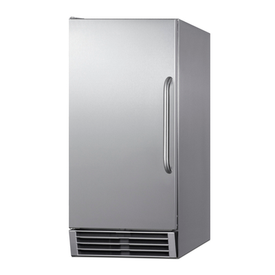 Summit BIM44GCSS 25 Lbs. Air Cooled Undercounter Cube Style Freestanding Indoor Icemaker - 115 Volts
