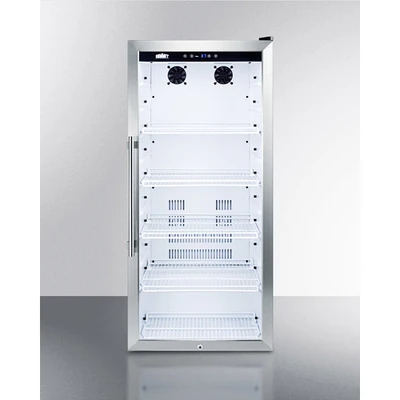 Summit SCR1006 21.25" W White Hinged Door Beverage Center - 115 Volts 1-Ph