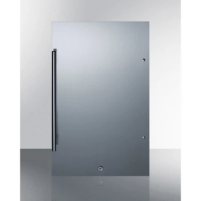 Summit SPR196OSADA 19" W Black Stainless Steel Outdoor All-Refrigerator - 115 Volts
