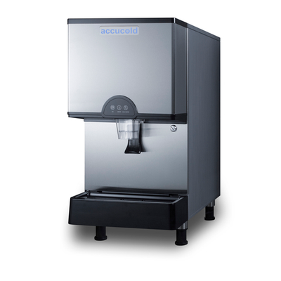 Summit AIWD282FLTR 11 Lbs. Air Cooled Nugget Style Accucold Ice &amp; Water Dispenser - 115 Volts