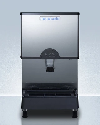 Summit AIWD282FLTR 11 Lbs. Air Cooled Nugget Style Accucold Ice &amp; Water Dispenser - 115 Volts