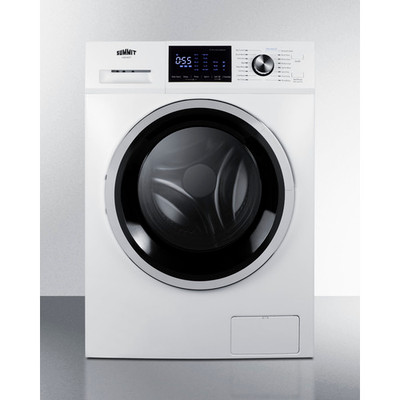 Summit LW2427 2.7 Cu. Ft. White Exterior Front Loading Washer - 110-120 Volts