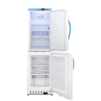 Summit ARS3PV-ADA305AFSTACK 15.47 Cu. Ft. White Accucold Stacked Refrigerator-Freezer - 115 Volts