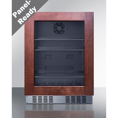 Summit AL57GPNR 24" W Black Hinged Door Undercounter Beverage Center - 115 Volts 1-Ph