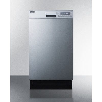 Summit DW18SS4 17.75" W x 34.25" H Stainless Steel Dishwasher - 115 Volts