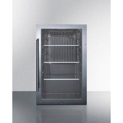 Summit SPR488BOS 19" W Black Indoor/Outdoor Undercounter Refrigerator - 115 Volts, 3.13 Cu. Ft.