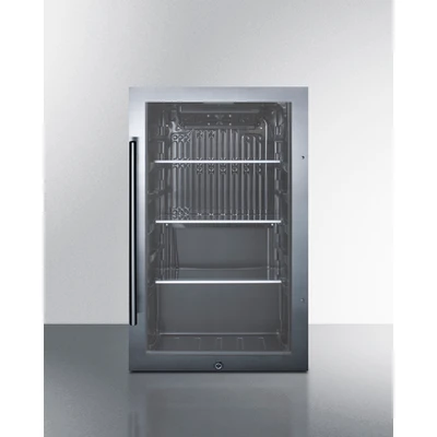 Summit SPR488BOS 19" W Black Indoor/Outdoor Undercounter Refrigerator - 115 Volts, 3.13 Cu. Ft.