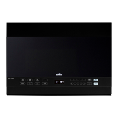 Summit MHOTR242B 1.4 Cu. Ft. Black Exterior Light Duty Over-the-Range Microwave Oven - 115 Volts