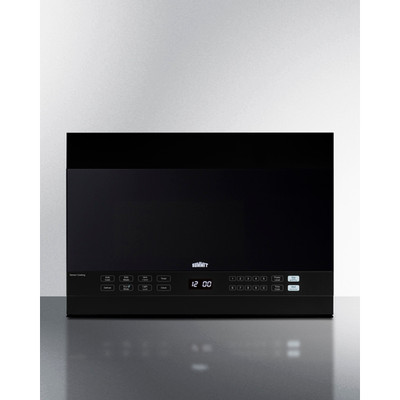 Summit MHOTR242B 1.4 Cu. Ft. Black Exterior Light Duty Over-the-Range Microwave Oven - 115 Volts