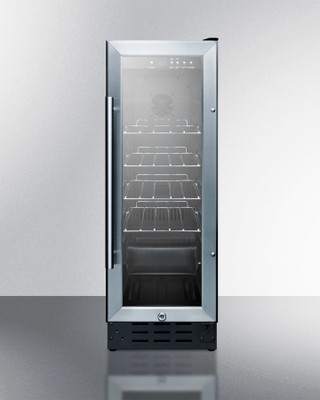 Summit SCR1225B 11.8" W Black 1 Section Beverage Center - 115 Volts 1-Ph